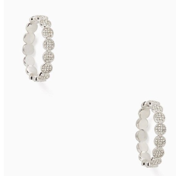 kate spade Jewelry - Kate Spade Gatsby Dot hoop earrings